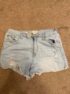 Universal Thread Light Blue Distressed Denim Cutoff Shorts